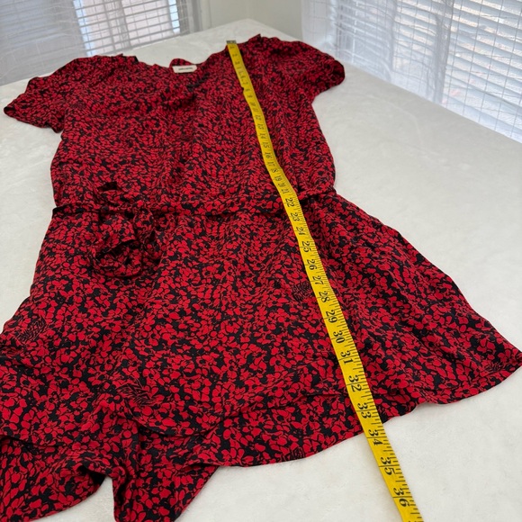 Zadig & Voltaire Ritys Floral-print Dress In Red & Black Small Grunge Aesthetic - Picture 12 of 13
